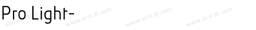 Pro Light字体转换